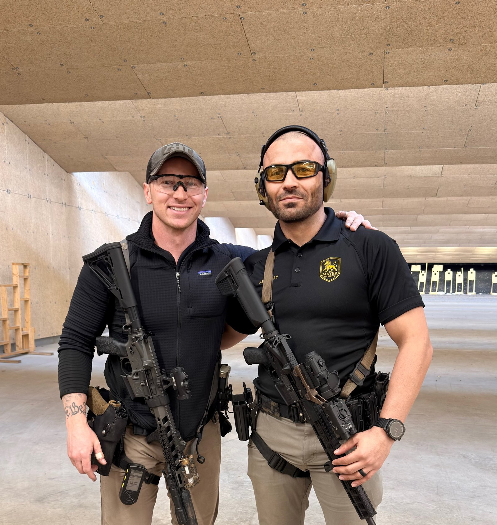 Jason Essazay Mayer Security Service with Achilles Heel Tactical instructor after carbine course